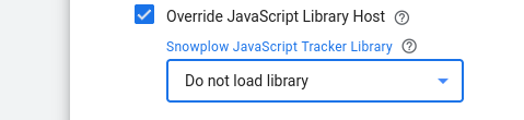 library host drop down 'Do not load' option